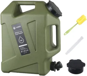 Camping Water Jug, 5 Gallon Portable Water Containers with Spigot No Leakage Portable Emergency Water Tank Canteens for Outdoor Hiking Camping Picnic Supplies