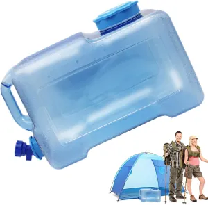Camping Water Jugs - Portable Water Jugs With Spigot, Cleaning Conveniently Handheld Water Tank | Ergonomic Handles Water Containers Jug, Camping Water Storage Carrier For Camping, Travelling