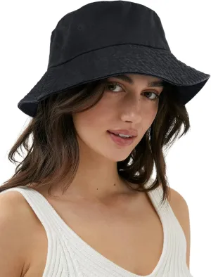 Camptrace Bucket Hats for Women Men Washed Cotton Bucket Hat Packable Sun Hats Summer Beach Hat with Detachable String Canvas