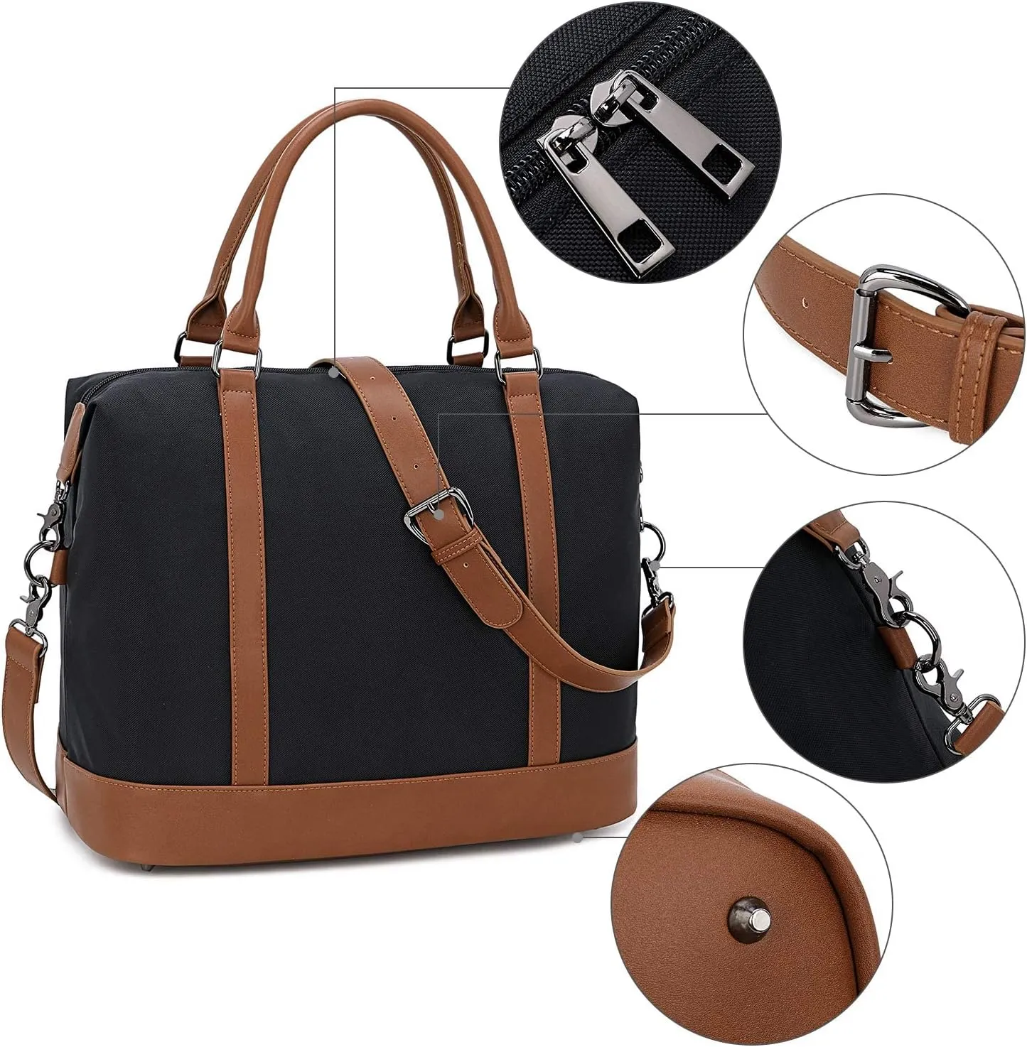 CAMTOP Women Ladies Travel Bag Canvas Weekend Overnight Carry On Luggage Bags