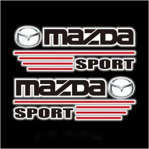 Car Decals for Mazda Biante 2008-2018, Side Mirror Decals Car Emblem Mazda Stickers Vinyl Decal Stickers for Rear View Mirror Auto Body Exterior Decoration Car Accessories