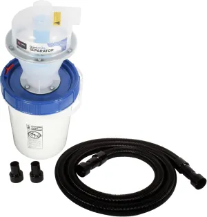 Cen-Tec Systems 98416-AZ Assembled Quick Click Separator with 5 Gallon Locking Bin and 10 Ft. Commercial Dust Collection Hose