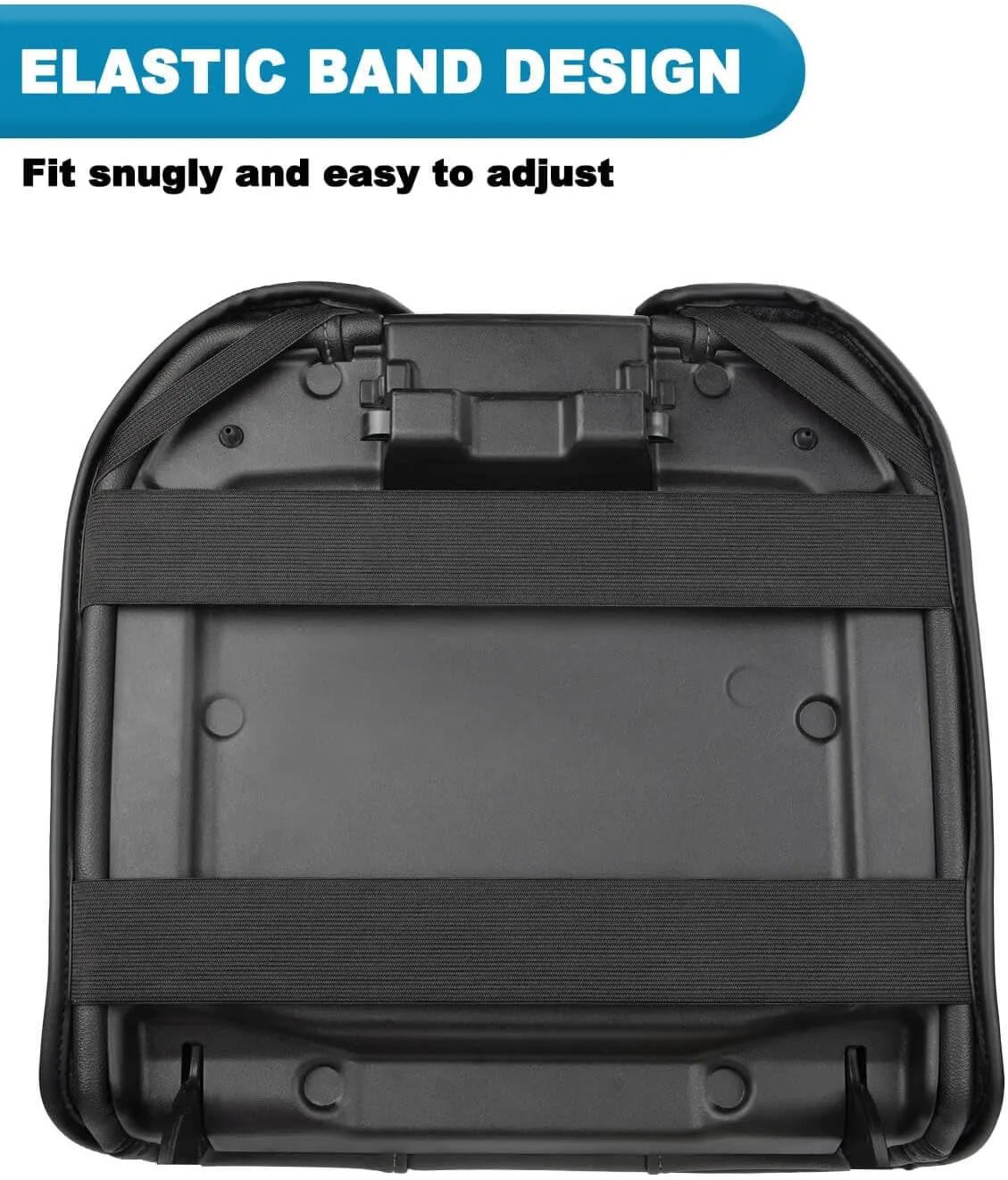 Center Console Cover for Chevy Silverado & GMC Sierra 1500 Accessories 2019-2025, Tahoe & Suburban & Yukon 2021-2025, Vinyl Car Armrest Protector, Floor Console Bucket Seat Only, Anti-Scratch, Black