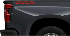 Chevy Silverado Red Mountain Trail BOSS Bedside Decals 2019-2025 Set of 2 GM Licensed