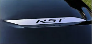 Chevy Silverado Silver RST Hood Decals 2019-2025 Set of 2 GM Licensed