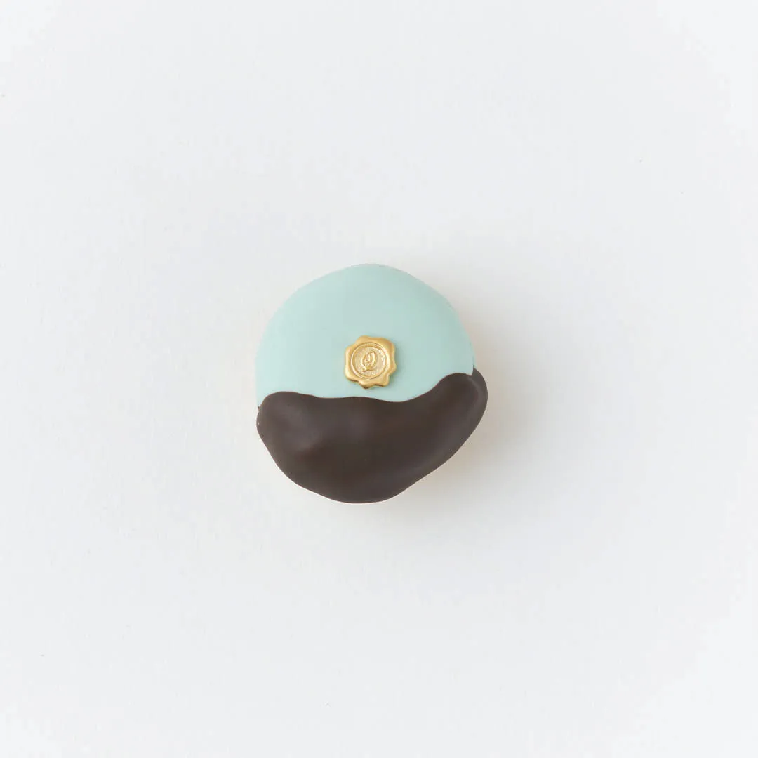 Chocolate Dipped Macaron Brooch (Mint Chocolate)【Japan Jewelry】