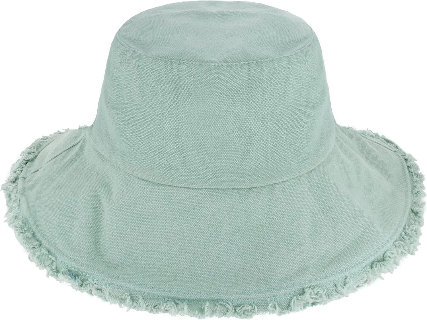CHOK.LIDS Frayed Bucket Hats for Women Men Unisex Trendy Washed Cotton Floppy Wide Brim Boonie Outdoor Summer Beach Headwear