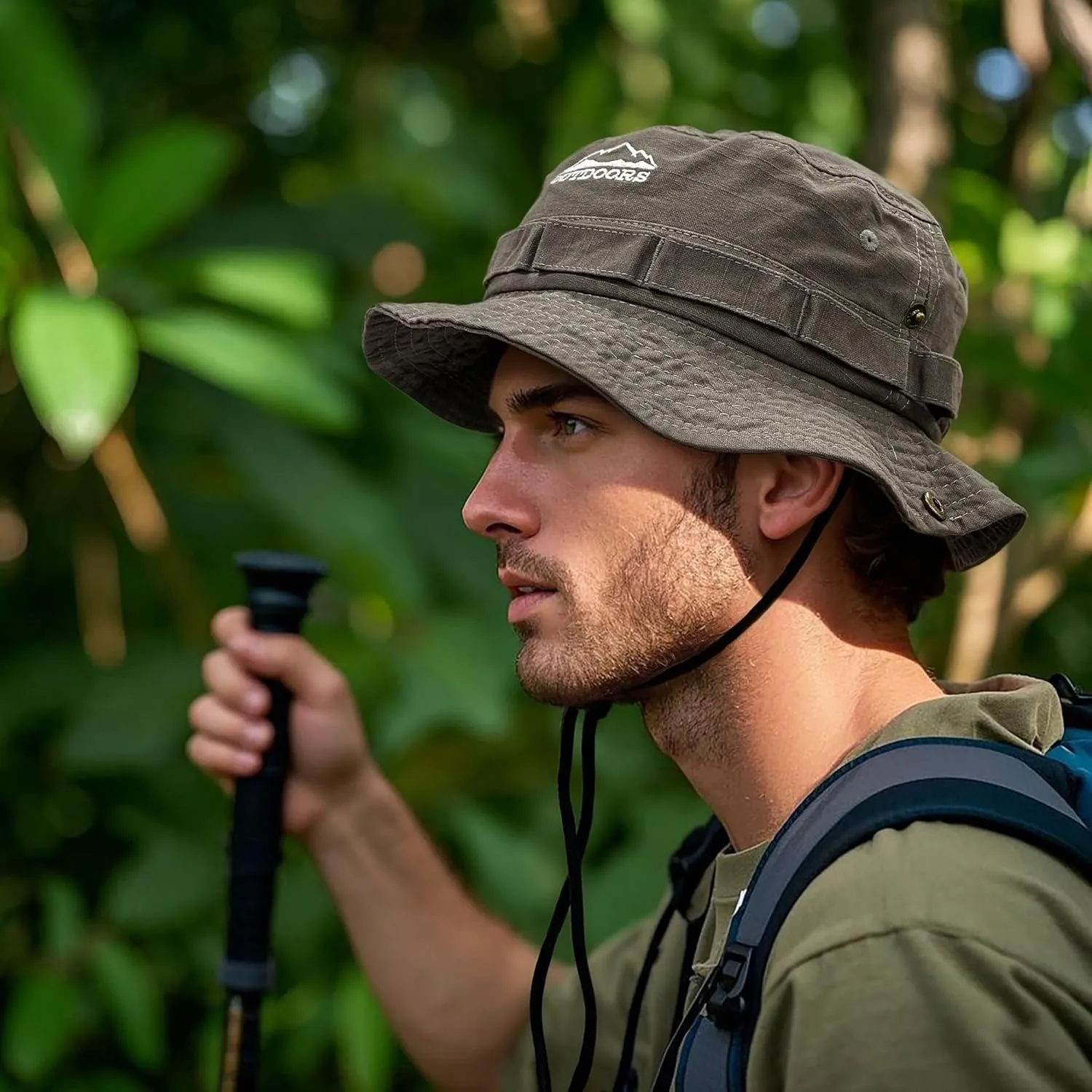 CLAPE Bucket Hat Lightweight Breathable UPF 50  UV Protection Wide Brim Foldable Fishing Hat Outdoor Camping Hiking Sun Hat