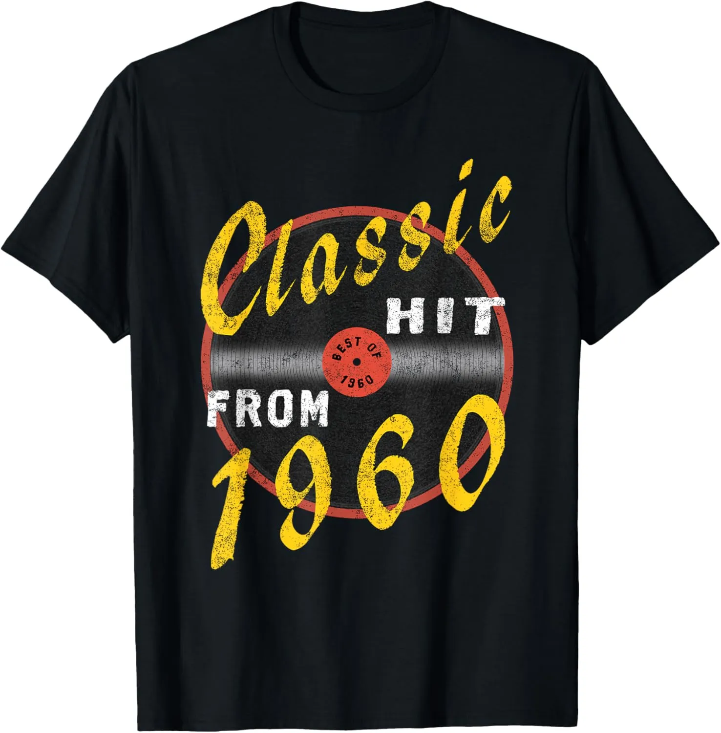 Classic Hit From 1960 Vinyl – Born In 1960 Vintage Birthday T-Shirt