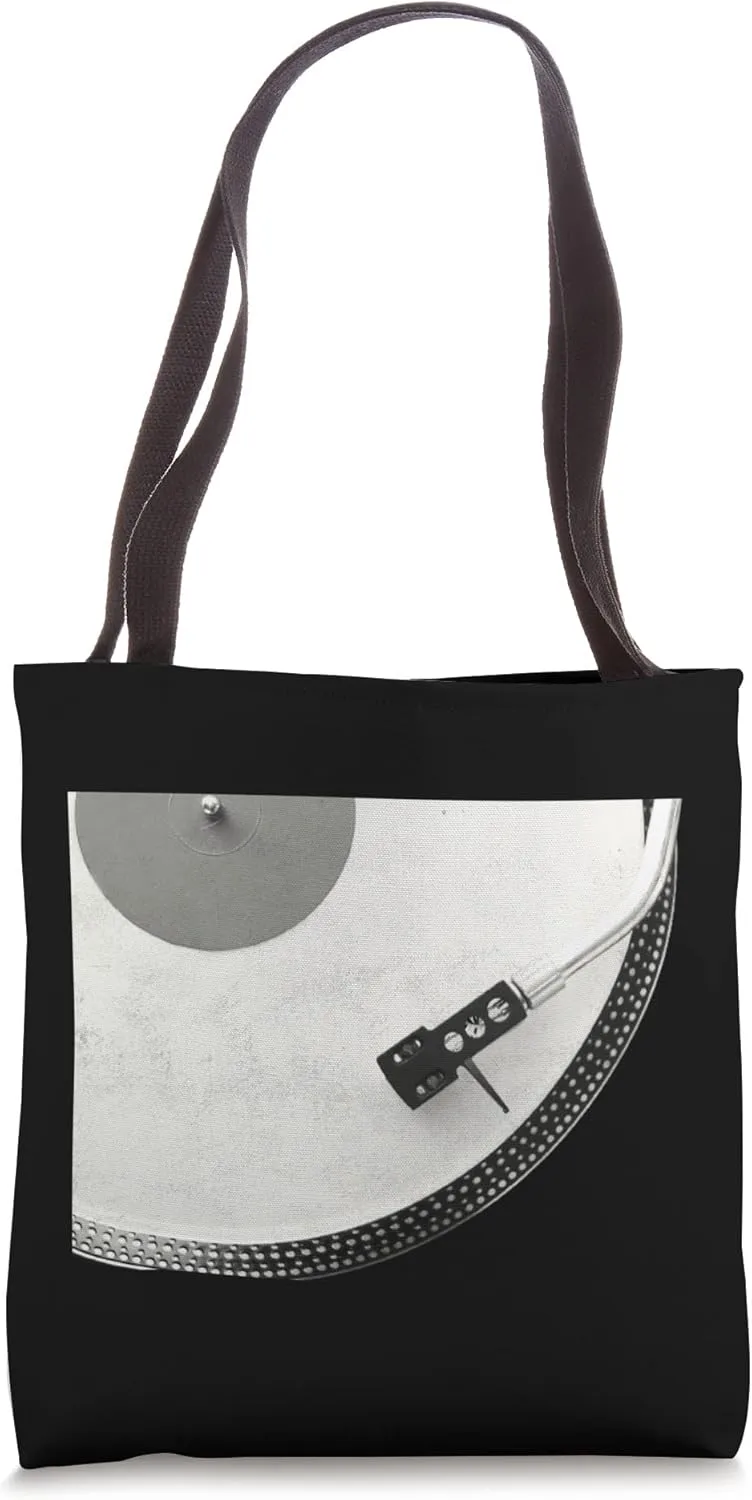 CLASSIC SPINNING VINYL RECORD, MUSIC OF HI FI LEGENDS Tote Bag