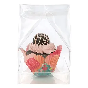 ClearBags Clear Cupcake Bags | Party Favor Bags for Cupcakes Muffins Bundt Cakes | Great for Weddings, Parties, Bakery | 100 Bags Fits 1 Cupcake | 9" Tall CBG4XL 100