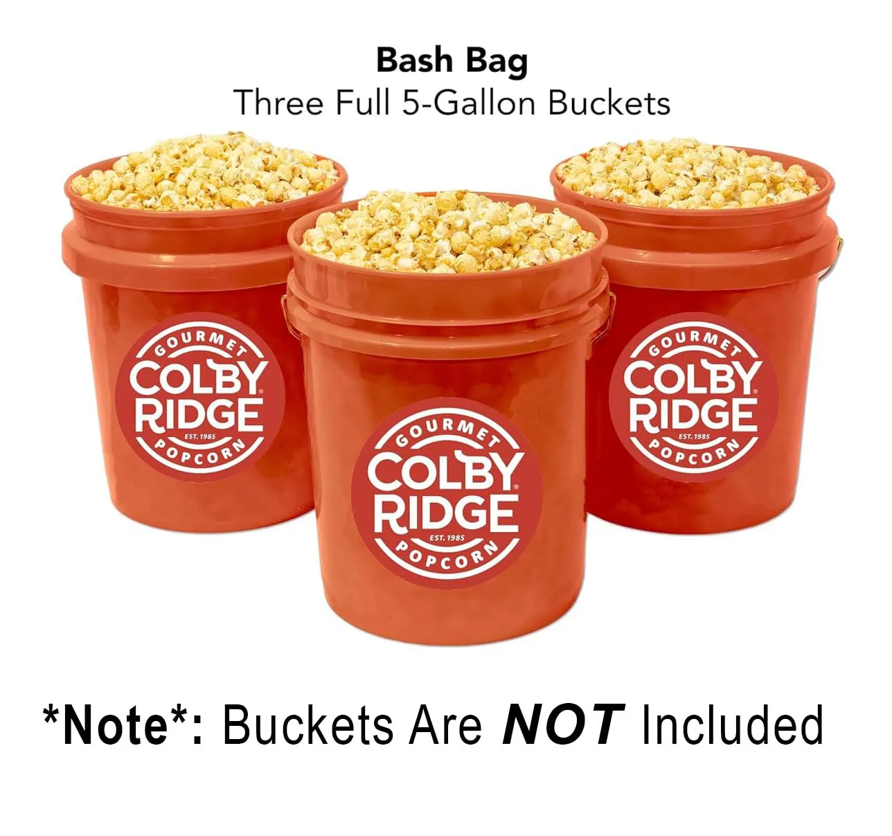 Colby Ridge Kettle Corn Gourmet Craft Popped Gluten Free Popcorn Bulk Sized Large Gift Bash Bags (Bulk 18 Gal. 288 Cups.) (Kettle Corn)