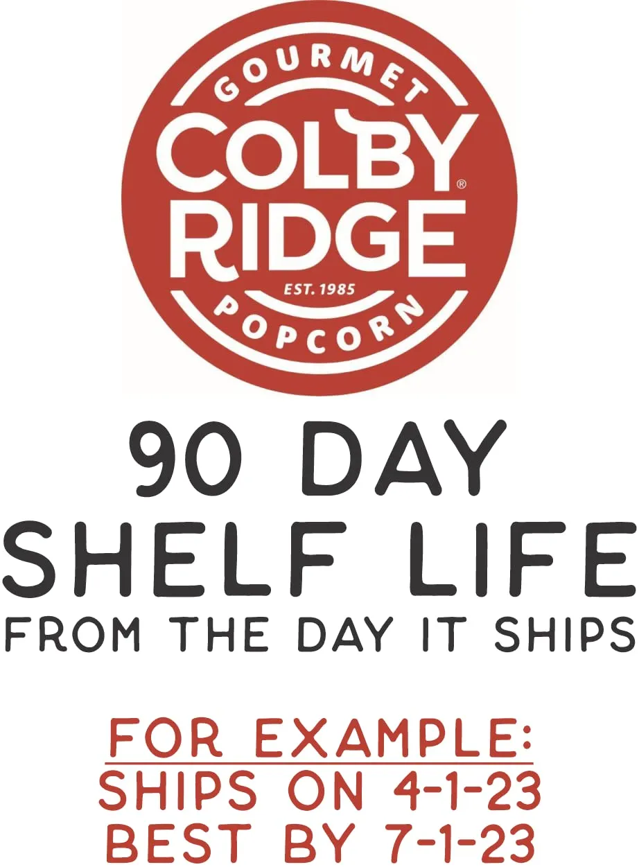 Colby Ridge Kettle Corn Gourmet Craft Popped Gluten Free Popcorn Bulk Sized Large Gift Bash Bags (Bulk 18 Gal. 288 Cups.) (Kettle Corn)