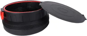 Collapsible Bucket Lid 25l Plastic Water Storage Safe for Fishing Car Use
