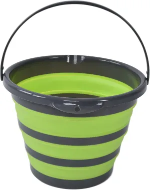 Collapsible Plastic Bucket with 2.64 Gallon (10L), Foldable Round Tub, Space Saving Outdoor Waterpot for Hiking, Backpacking, Camping and Outdoor Survival