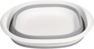 Collapsible wash Basin Household Folding Wash Basin Portable Sink Foot Bucket Washbasin Plastic Foldable Foot Basin Travel Outdoor Camp Basins(Large)