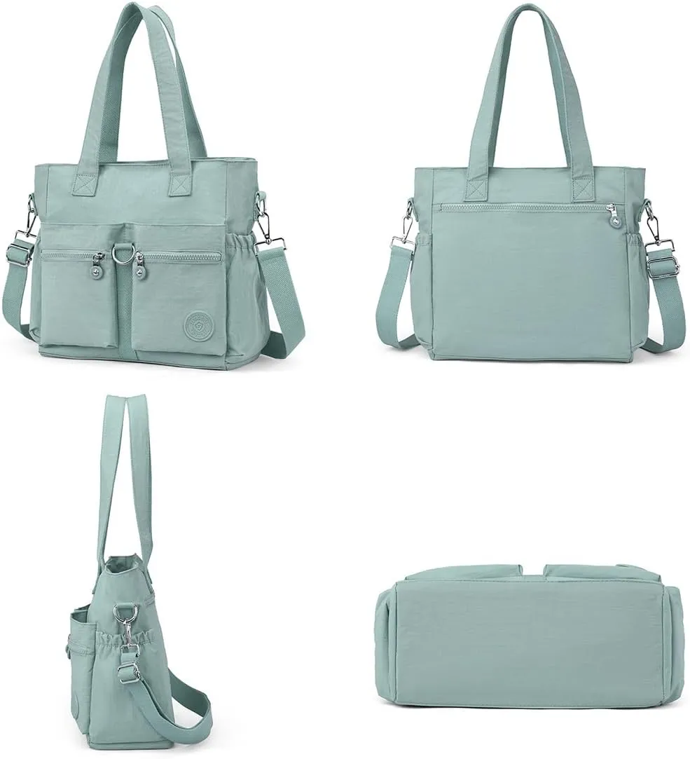 Collsants Tote Bag for Women Nylon Purse and Handbags Tote Purse Crossbody Bag Messenger Bag