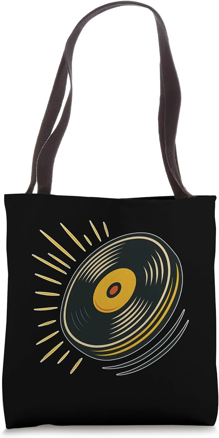 Comic Vinyl Spin Tote Bag