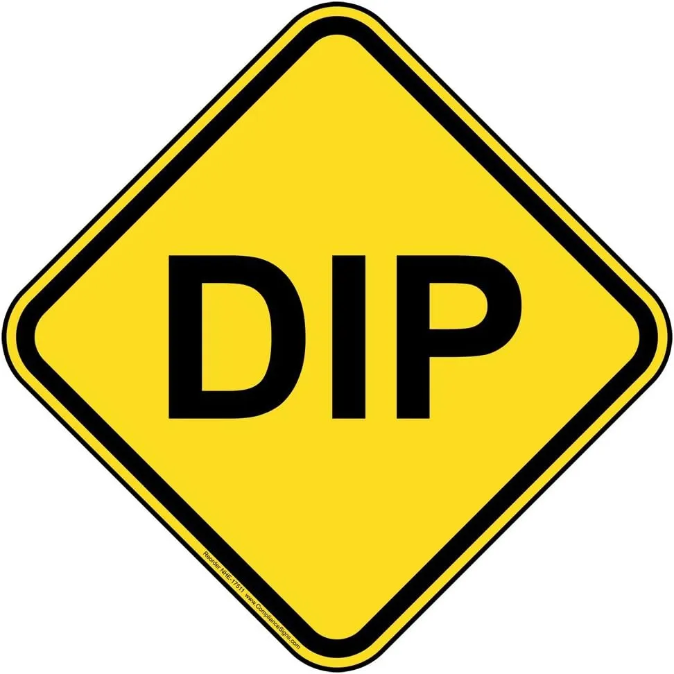 ComplianceSigns.com Dip Reflective Sign, 12 inch with Center Holes on 80 mil Aluminum for Recreation Roadway