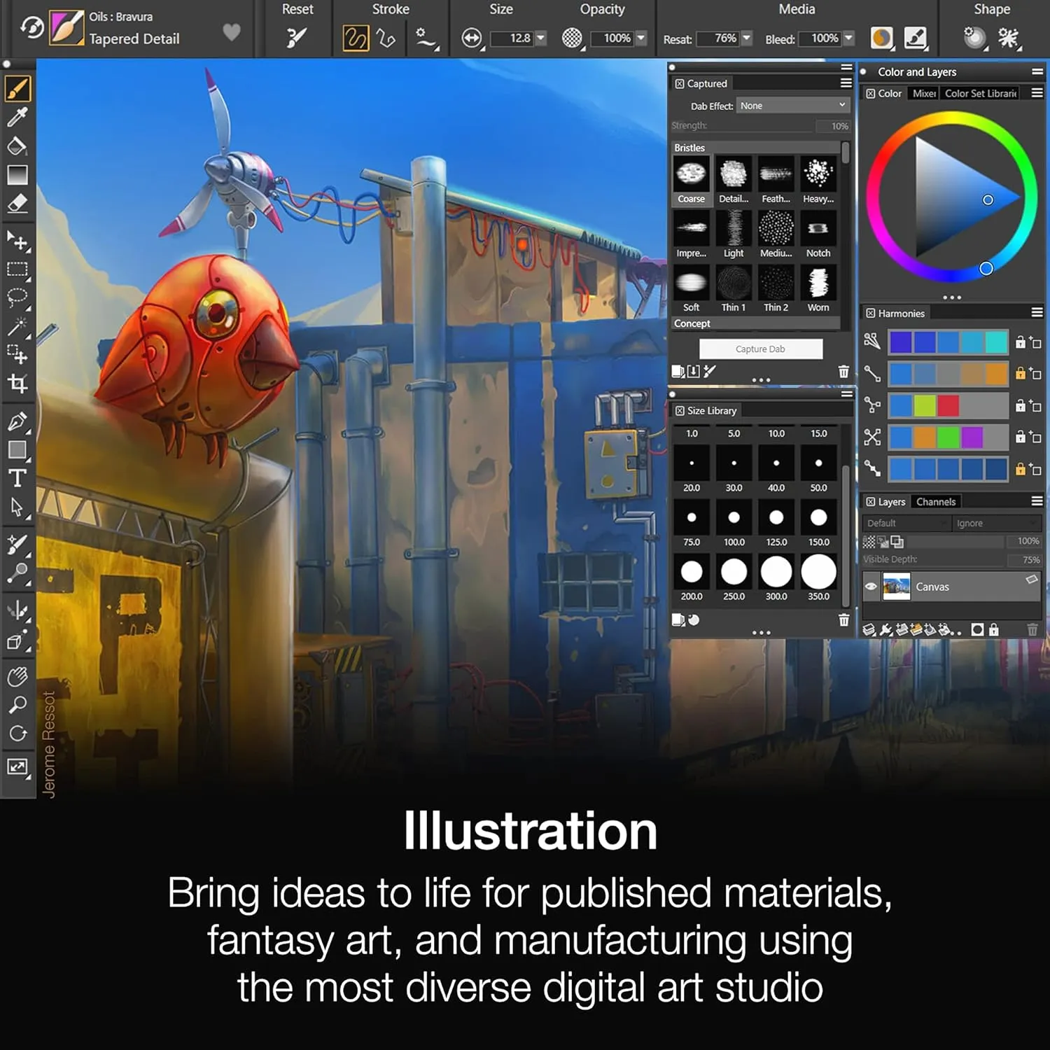 Corel Painter 2023 Upgrade | Professional Painting Software for Digital Art, Illustration, Photo Art & Fine Art [Mac Download]
