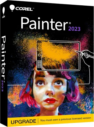 Corel Painter 2023 Upgrade | Professional Painting Software for Digital Art, Illustration, Photo Art & Fine Art [PC/Mac Key Card]