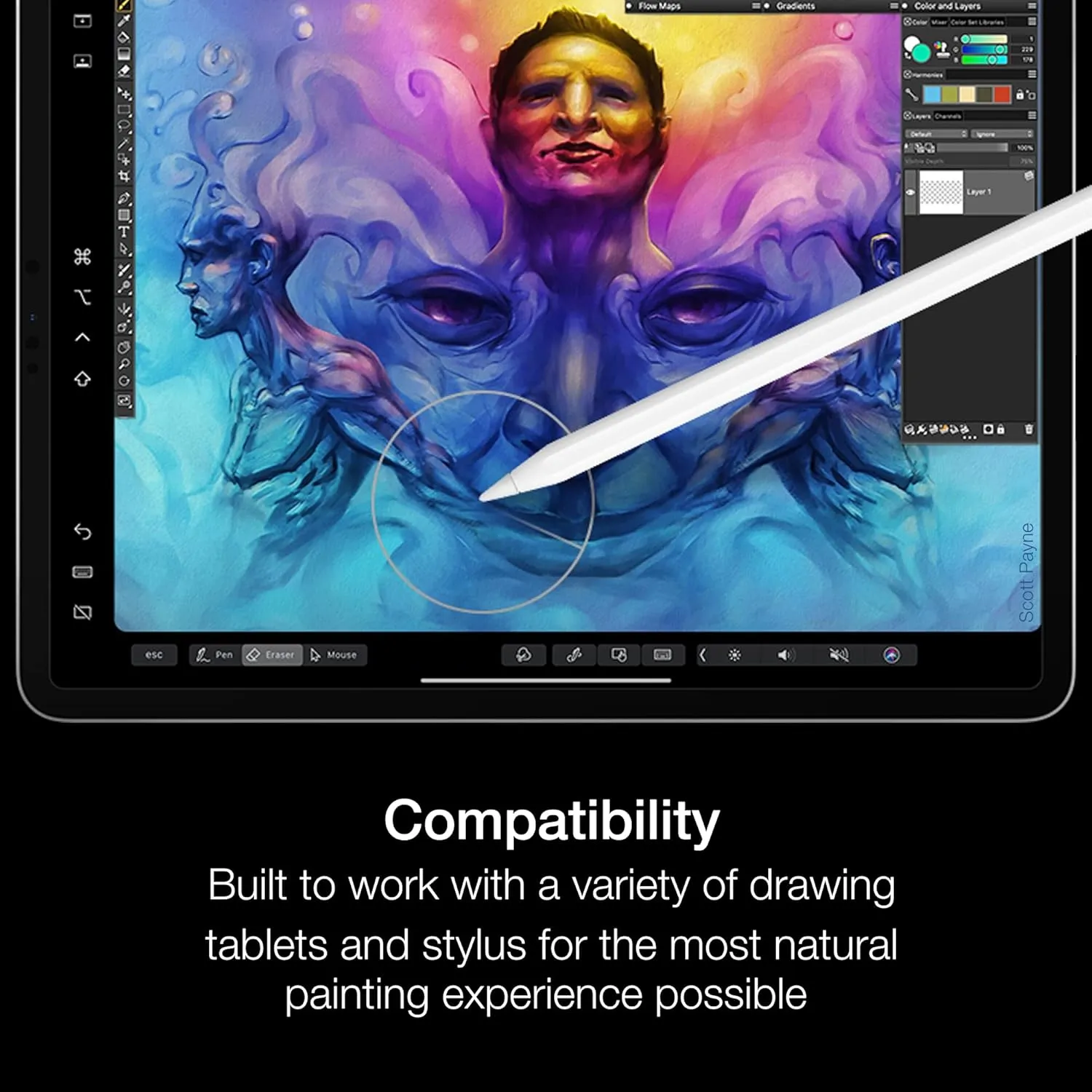 Corel Painter 2023 Upgrade | Professional Painting Software for Digital Art, Illustration, Photo Art & Fine Art [PC/Mac Key Card]