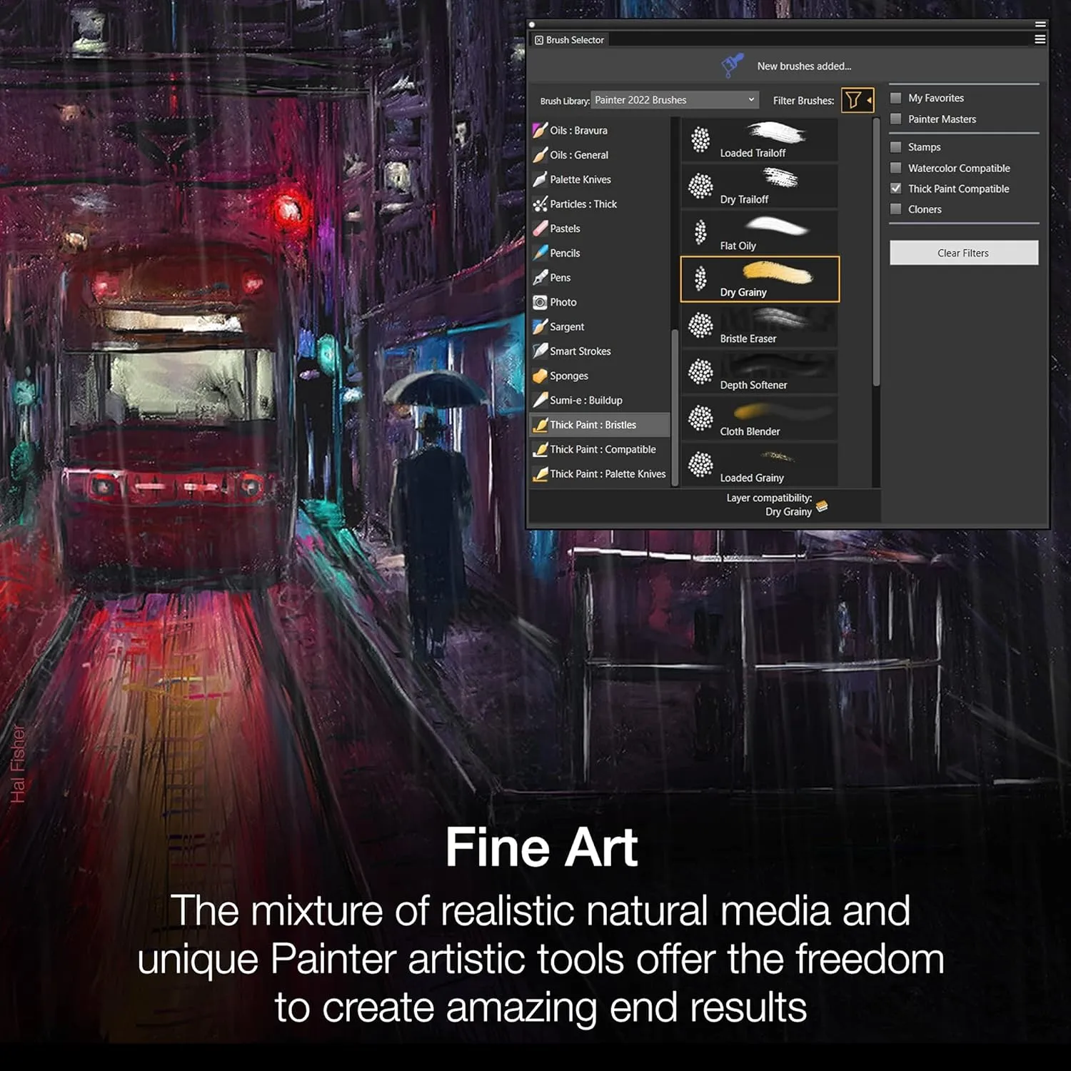 Corel Painter 2023 Upgrade | Professional Painting Software for Digital Art, Illustration, Photo Art & Fine Art [PC/Mac Key Card]
