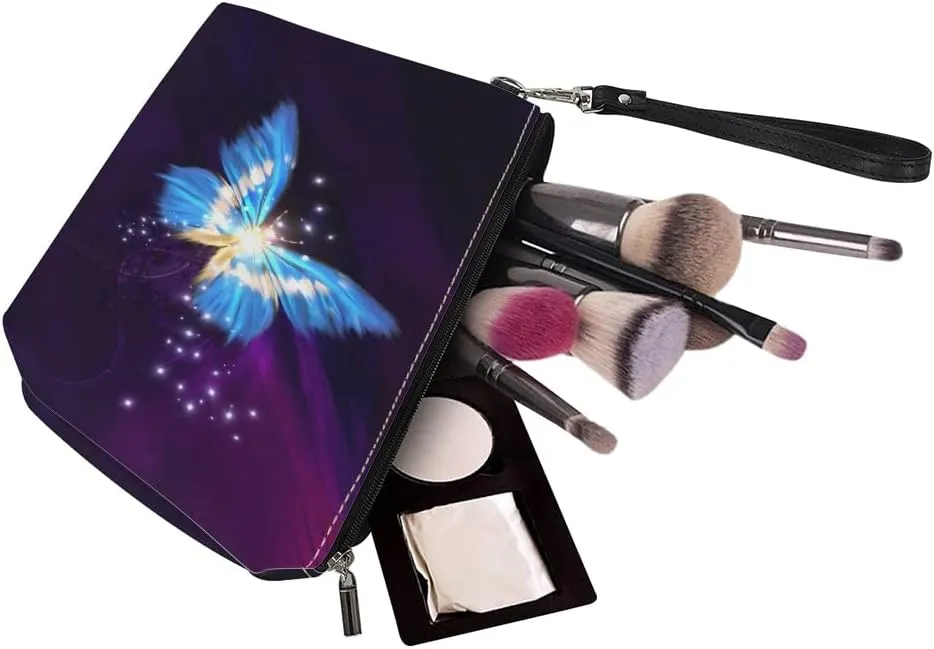 Cosmetic Bags for Purse Cute Sea Turtle Small Hanging Portable Makeup Bag Brush Holder Pouch Cosmetics Organizer Bag for Women