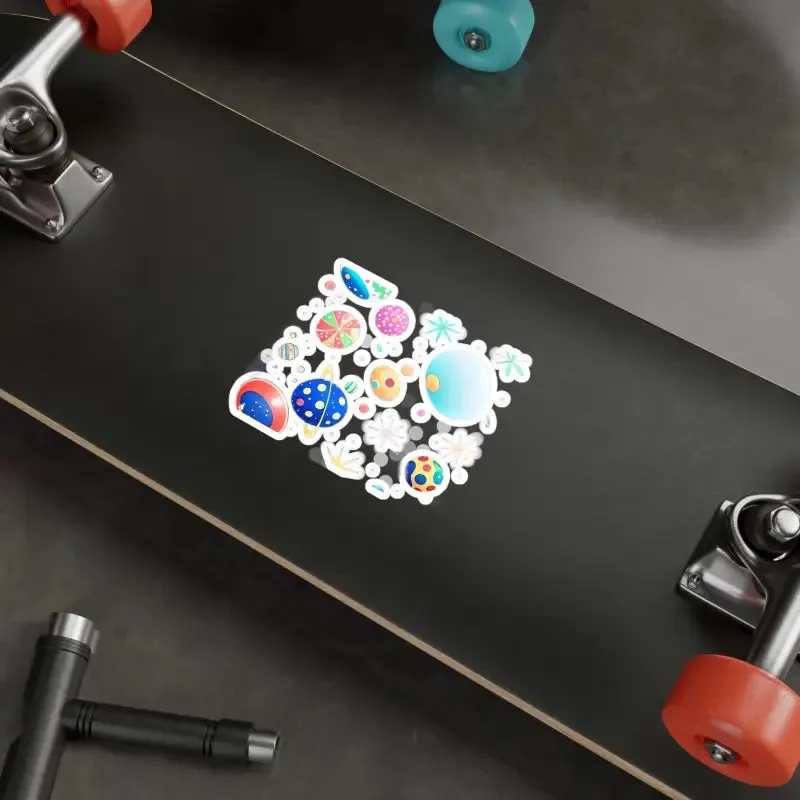 Cosmic Kiss Cut Vinyl Decals for Galactic Glow