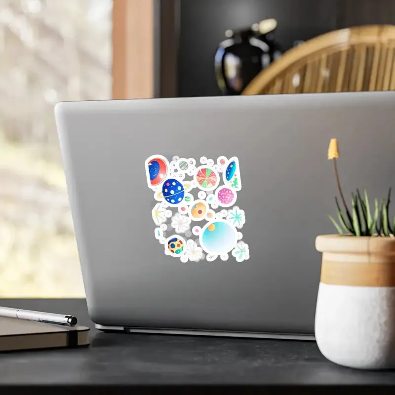 Cosmic Kiss Cut Vinyl Decals for Galactic Glow