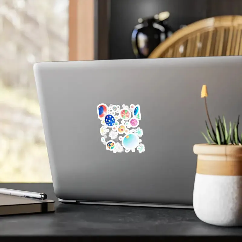 Cosmic Kiss Cut Vinyl Decals for Galactic Glow