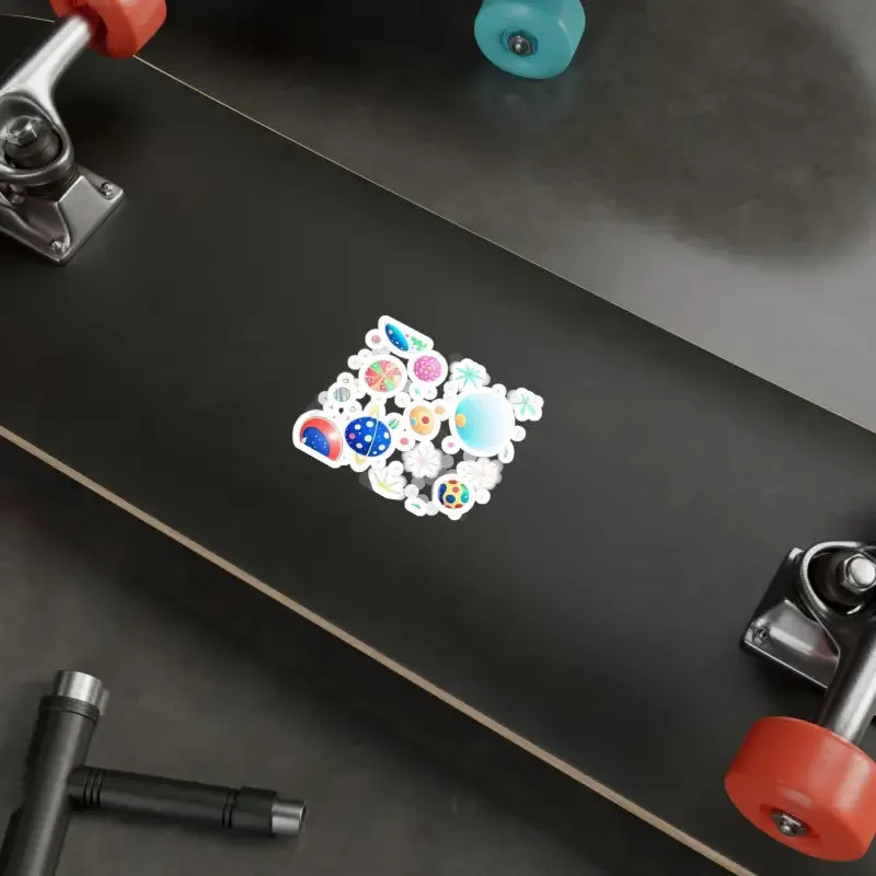 Cosmic Kiss Cut Vinyl Decals for Galactic Glow