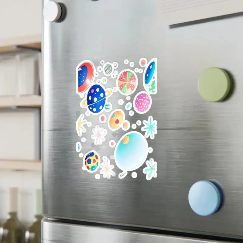 Cosmic Kiss Cut Vinyl Decals for Galactic Glow