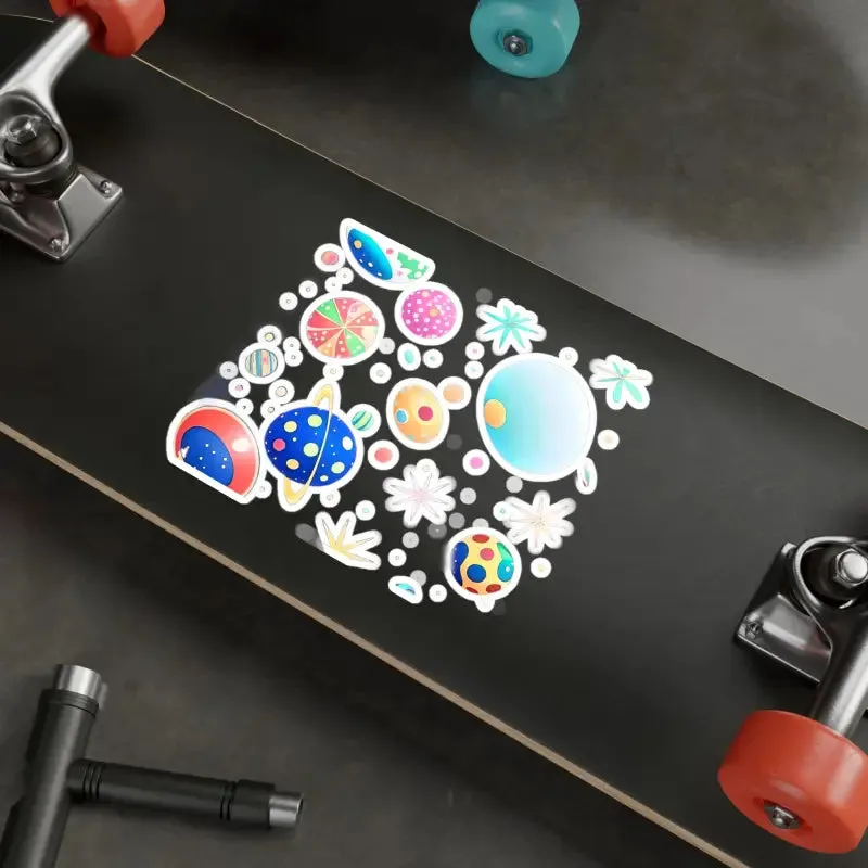 Cosmic Kiss Cut Vinyl Decals for Galactic Glow