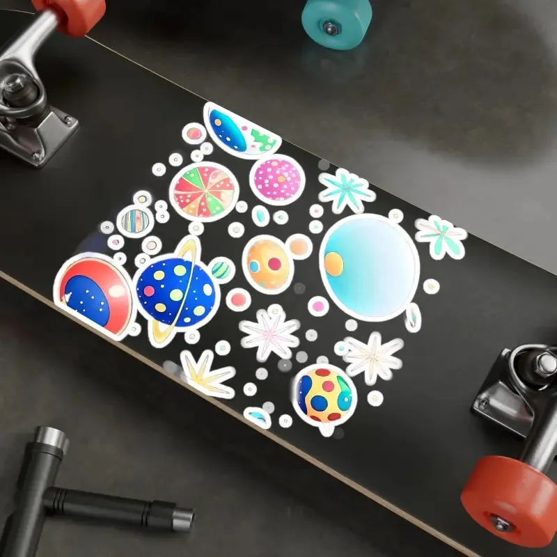 Cosmic Kiss Cut Vinyl Decals for Galactic Glow