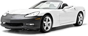 Coverking Custom Fit Car Bra Front End Mask Designed for Select Ford Mustang Models: All Weather Velocitex Material, Black