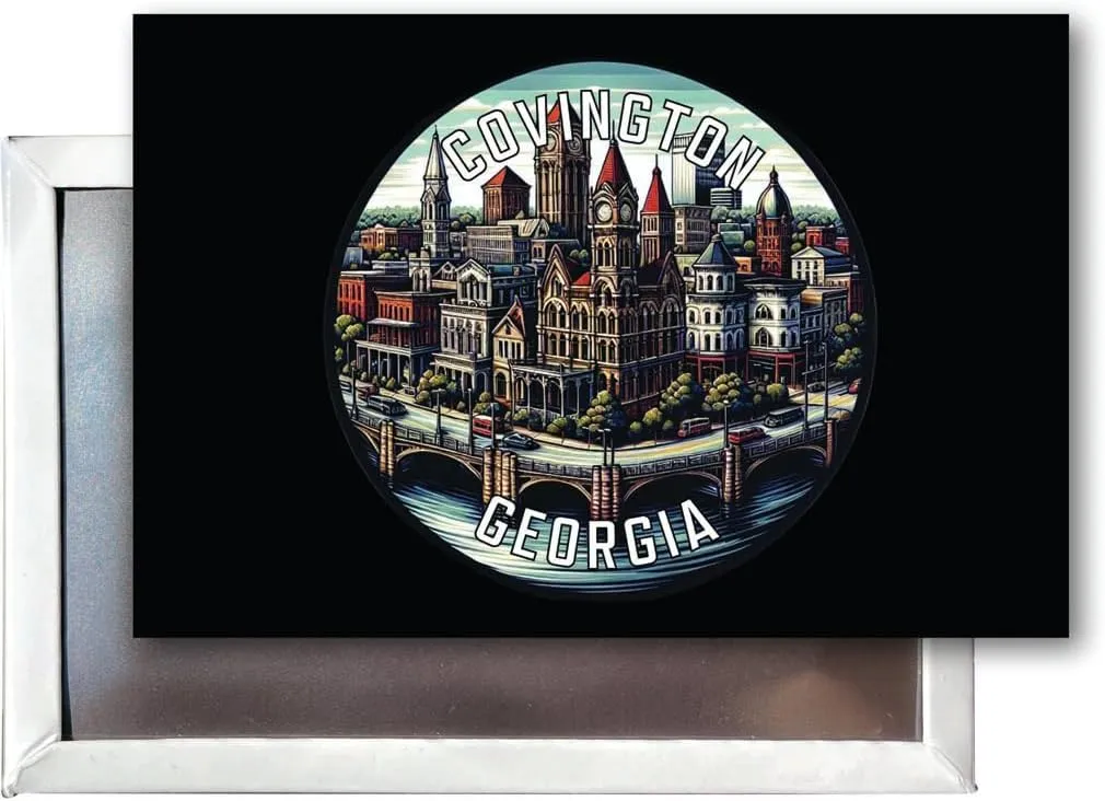 Covington Georgia Souvenir Destination Refrigerator Magnet 2.5"X3.5" 4-Pack