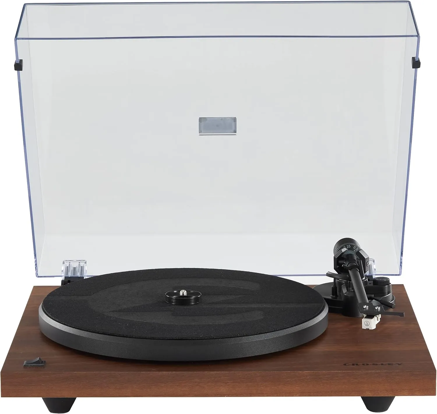Crosley C6B-WA Belt-Drive Bluetooth Turntable Record Player with Adjustable Tone Arm, Walnut