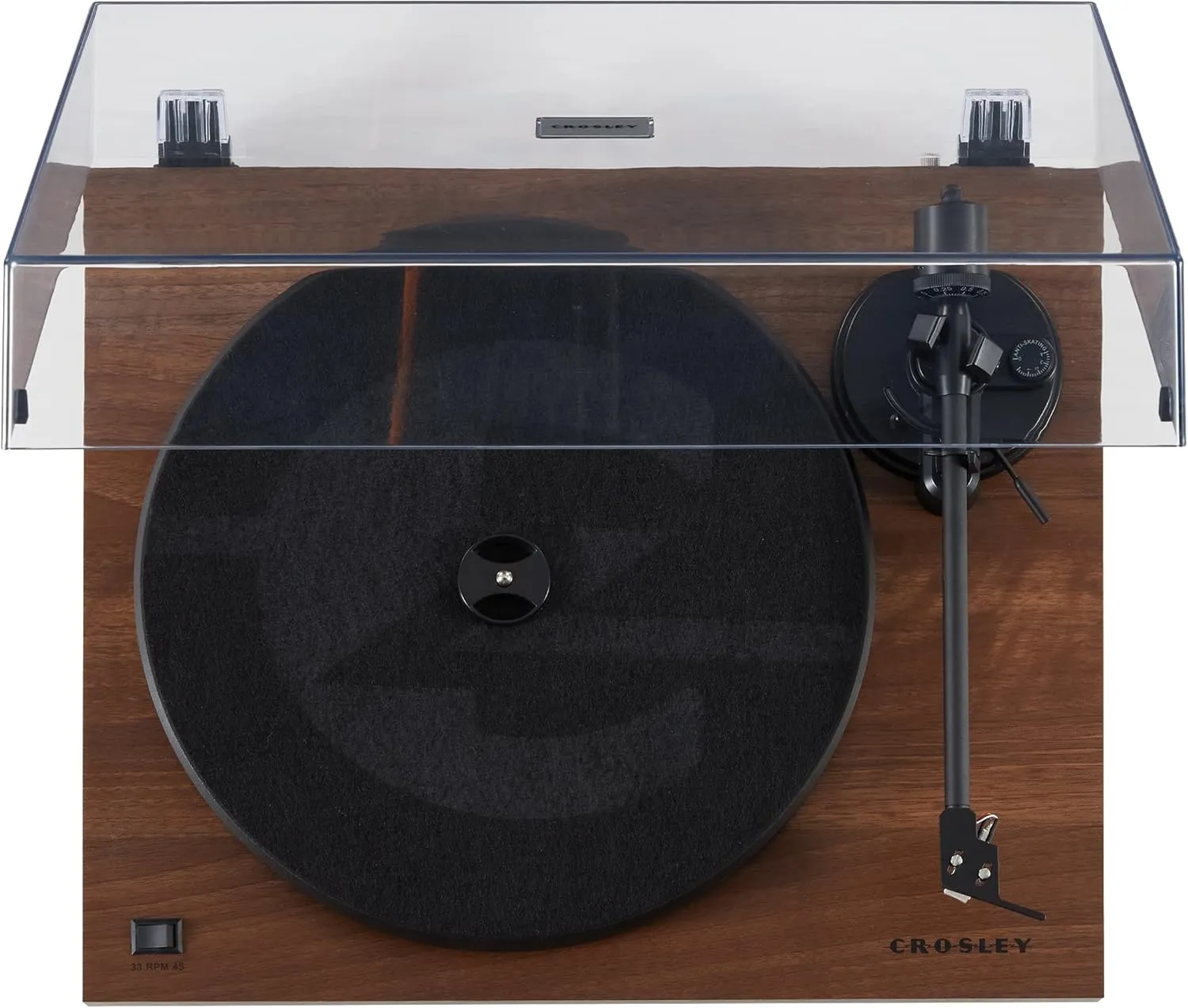 Crosley C6B-WA Belt-Drive Bluetooth Turntable Record Player with Adjustable Tone Arm, Walnut