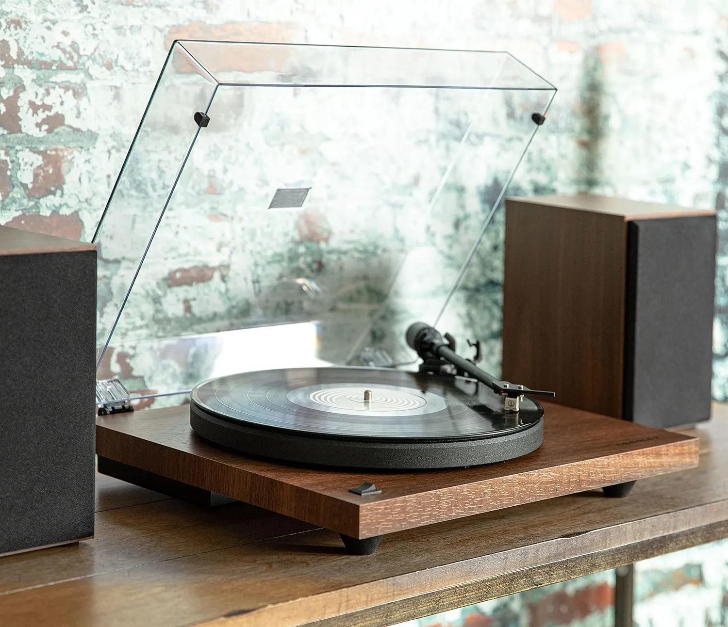 Crosley C6B-WA Belt-Drive Bluetooth Turntable Record Player with Adjustable Tone Arm, Walnut