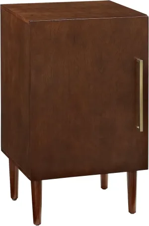 Crosley Furniture Everett Player Stand with Storage for Vinyl Records, Mahogany