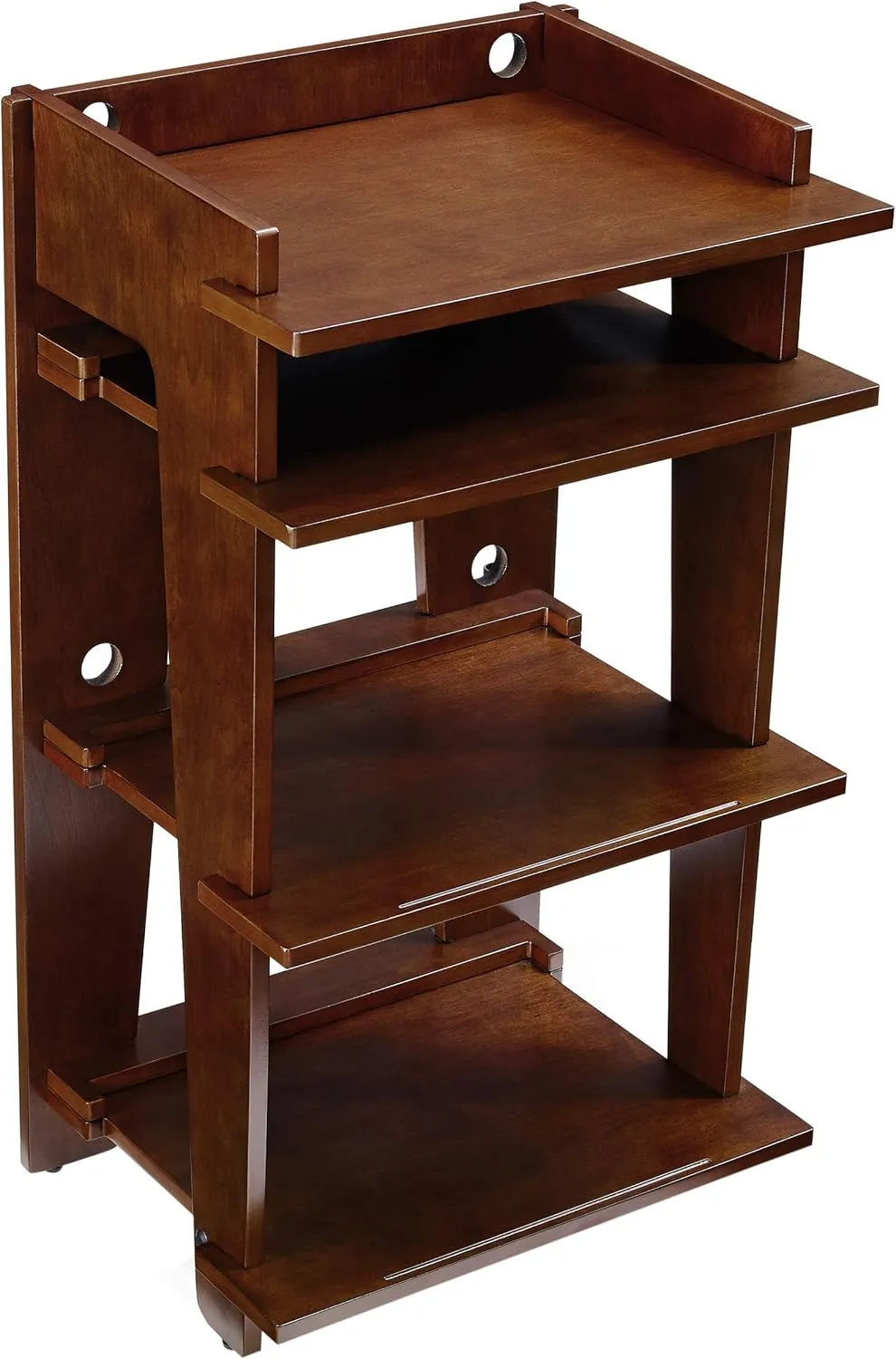 Crosley Furniture Soho Record Player Stand, Media Console with Vinyl Storage, Modern Home Organizer, Mahogany
