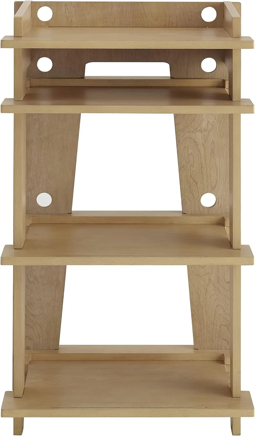 Crosley Furniture Soho Record Player Stand, Media Console with Vinyl Storage, Modern Home Organizer, Natural