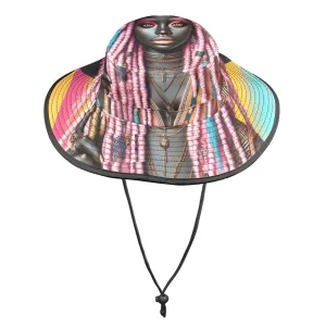Cultural Elegance Wide.Brim Hat Wide Brim Bucket Hat