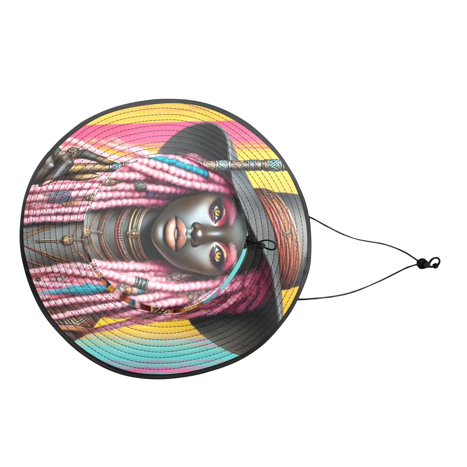 Cultural Elegance Wide.Brim Hat Wide Brim Bucket Hat