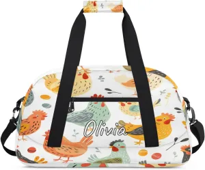 Custom Sports Gym Bag Personalized Name Travel Duffel Bag
