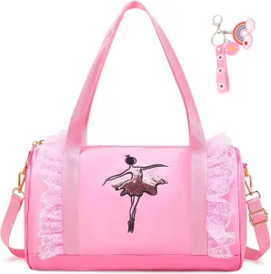 Cute Ballet Dance Bag Princess Backpack Pink Shoulder Bag Girls