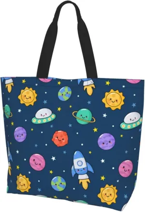 Cute Cartoon Rat Tote Bag Shopping Bag Portable Handbags Tote Shoulder Bucket Bags for Women