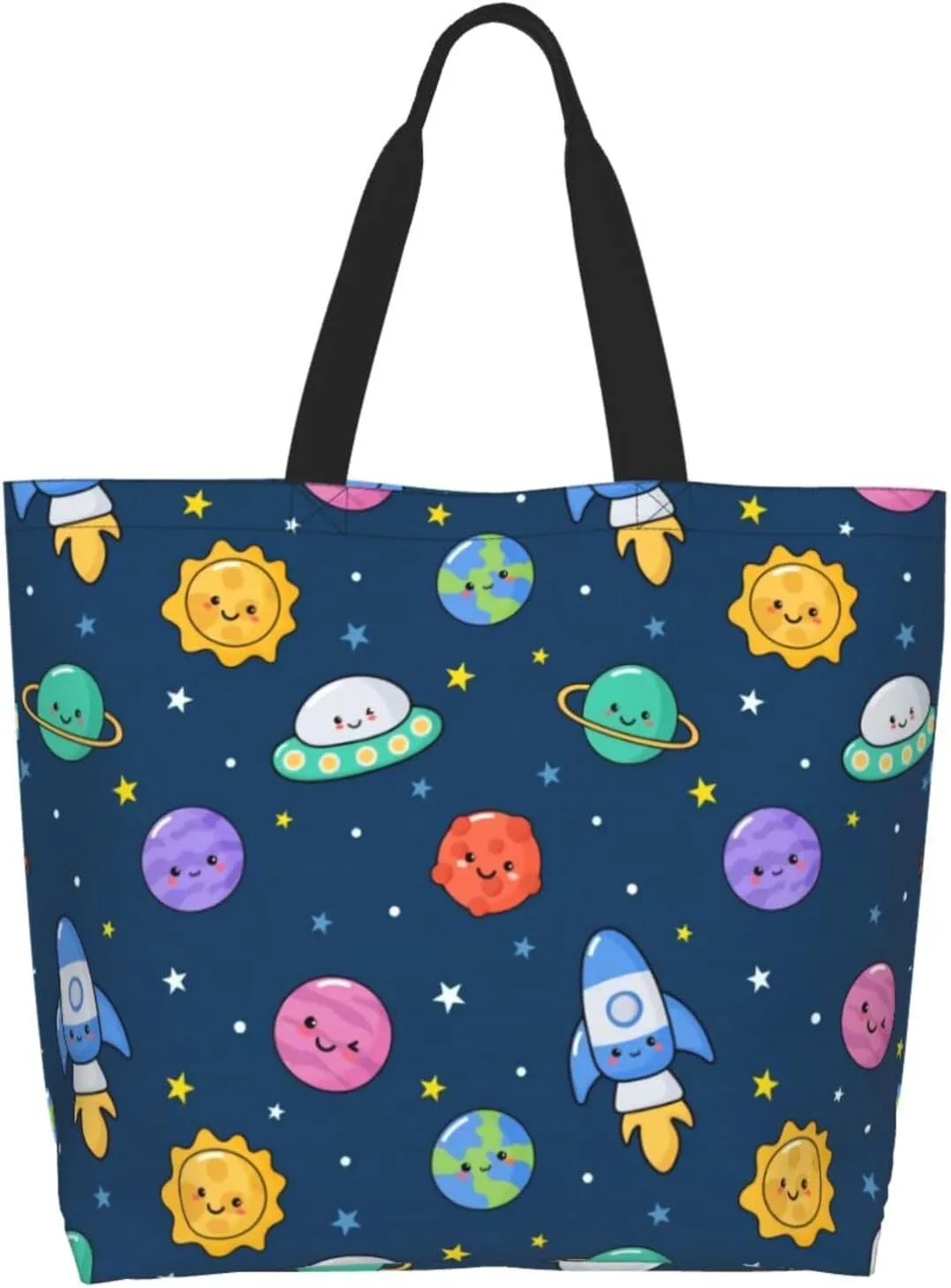 Cute Cartoon Rat Tote Bag Shopping Bag Portable Handbags Tote Shoulder Bucket Bags for Women