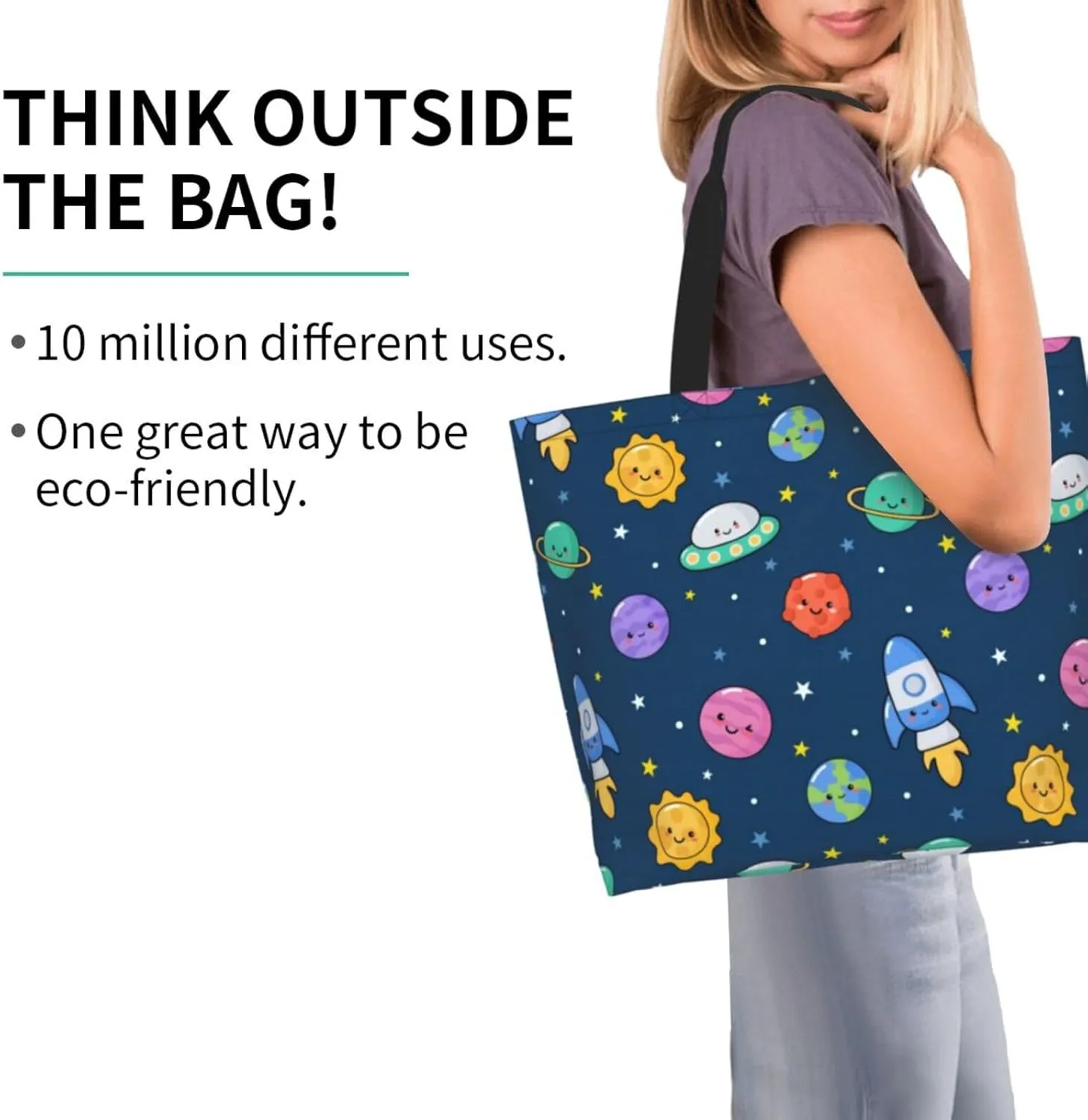 Cute Cartoon Rat Tote Bag Shopping Bag Portable Handbags Tote Shoulder Bucket Bags for Women